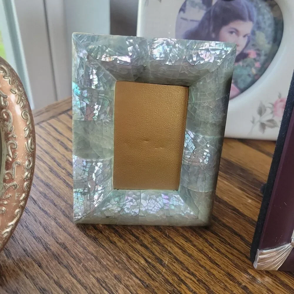 Lot of 5 Unique Vintage Miniature Picture Frames Ornate 80s floral hearts mixed